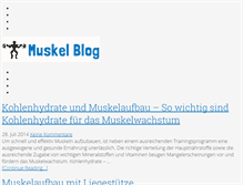 Tablet Screenshot of muskel-blog.de